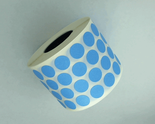 RLX ETIQUETTE RONDE 10MM BLEU