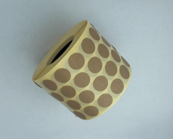 RLX ETIQUETTE RONDE 10MM -MARRON