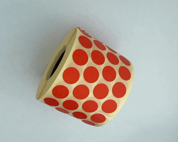 RLX ETIQUETTE RONDE 10MM -ROUGE