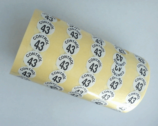 RLX ETIQUETTE NUMEROTE 12 MM
