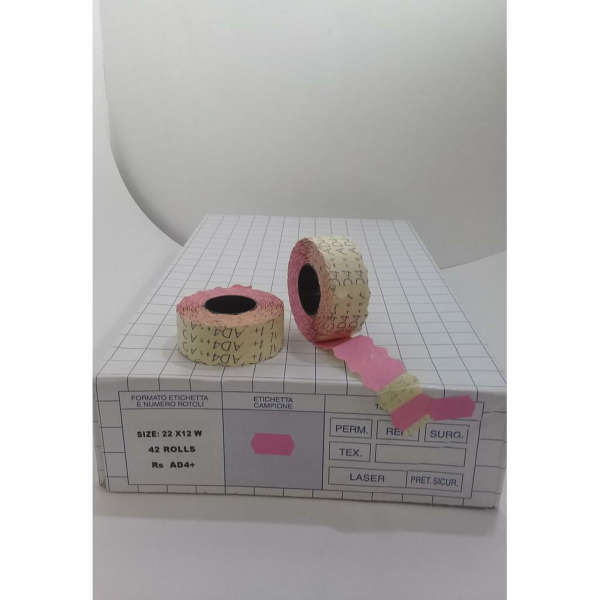 ETIQUETTE 22X12 ROSE