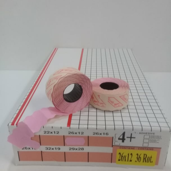 ETIQUETTE 26X12 ROSE