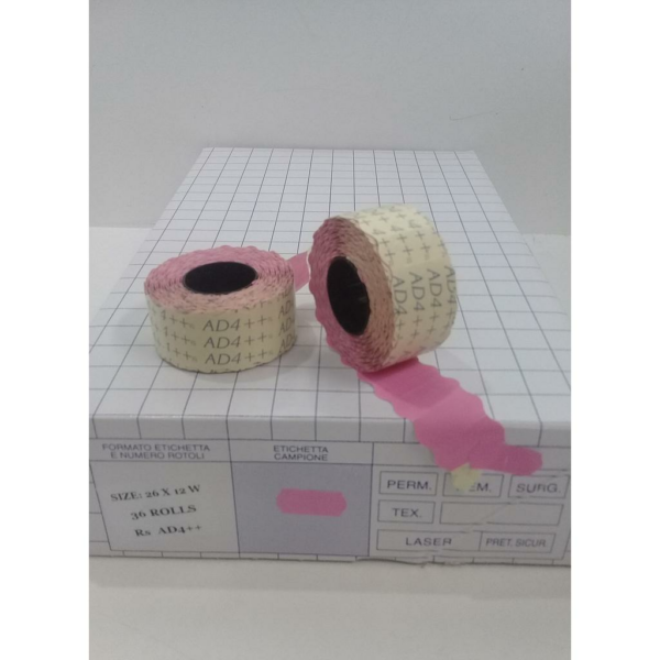 ETIQUETTE 26X12 ROSE