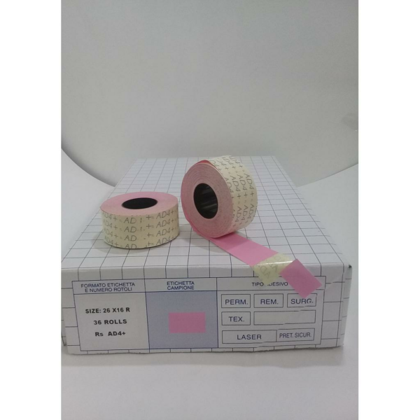 ETIQUETTE 26X16 ROSE
