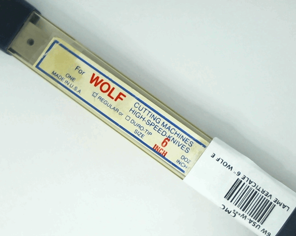 LAME VERTICALE 6" WOLF  E