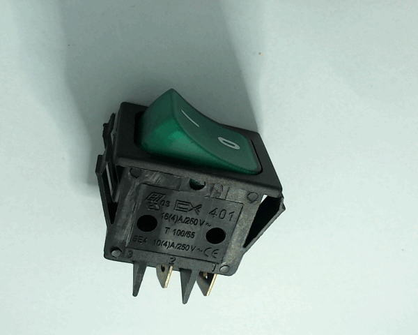 INTERRUPTEUR 1610 250V VERT=09418