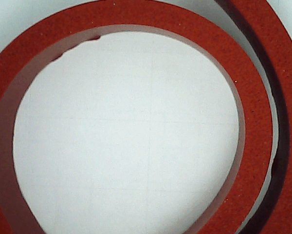 GOMME EN SILICONE ROUGE 0.03MX1MX10MM