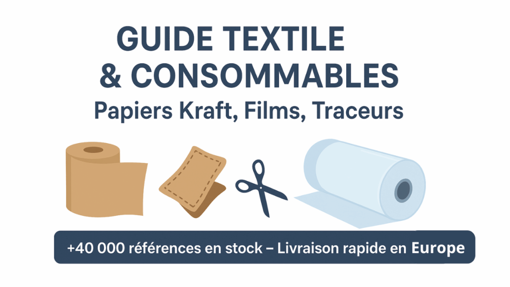 Guide Textile & Consommables – Papiers Kraft, Films, Traceurs