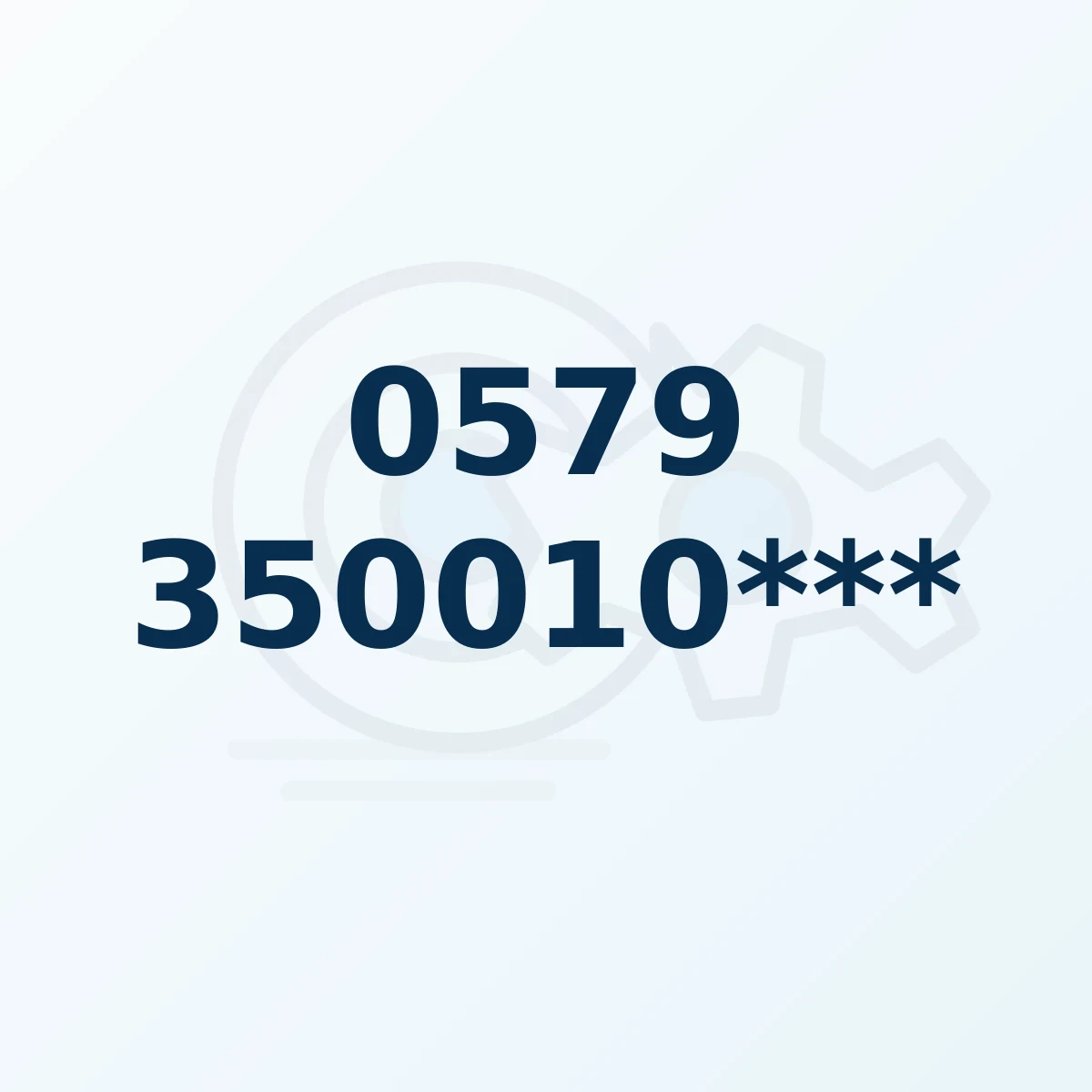Référence produit 0579 350010*** Référence produit 0579 350010***